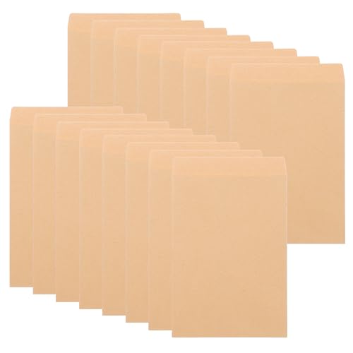 TEHAUX 50Stücke Kraftpapier Umschläge M² Naturbraun Für Kleine Münzumschläge Und Visitenkarten Doppelseitigem Klebeband von TEHAUX