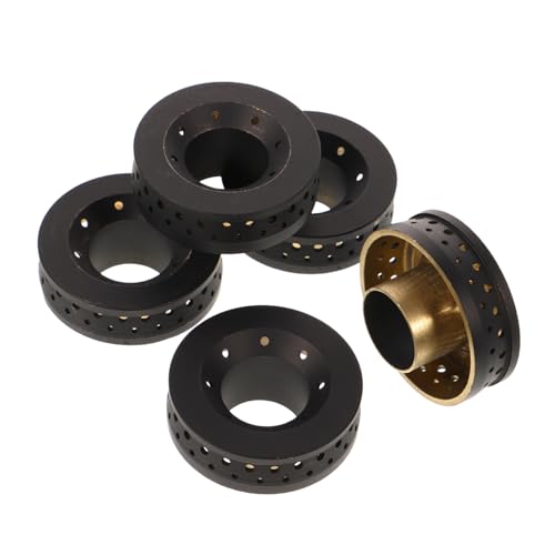 TEHAUX 5pcs Universal Kupferbrenner Kern Für Gasherd Kleiner Brandbedeckungsherd Top Small Brenner Caps Feuerverteiler Kernkappe Für Kleine Gasbrenner von TEHAUX