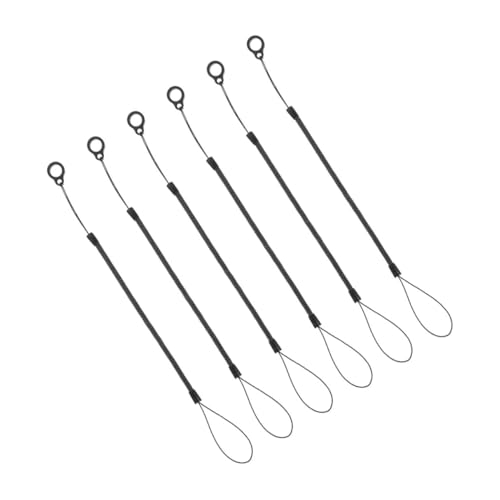 TEHAUX 6 Stück Spiral Stylus Stift Lanyard Signature Tether Anti Verlust Seil Für Stylus Und Touch Pens Für Zeichentabletts Und Notebooks Schwarz TEHAUX 6 Stück Spiral Stylus Stift Lanyard Signature Tether Anti Verlust Seil Für Stylus Und Touch Pens Für Zeichentabletts Und Notebooks Schwarz von TEHAUX