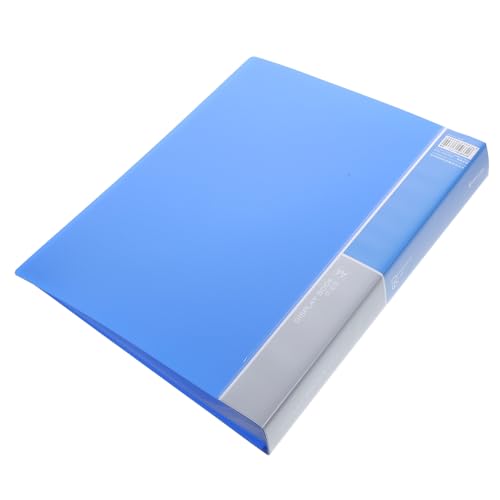 TEHAUX Aktenordner Schuldateiordner Lagerung Büromappen Dateiorganisator Rechnung Ordner File Keeper-ordner Dokumentordner Aktenverwalter Aktentasche Bürobedarf Blue Plastik von TEHAUX