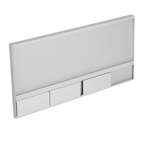 TEHAUX Büro Namensschild aus Aluminiumlegierung Personalisiertes Tischschild für Mitarbeiteridentifikation für Bürotrennwände und Positionsanzeige Fördert von TEHAUX