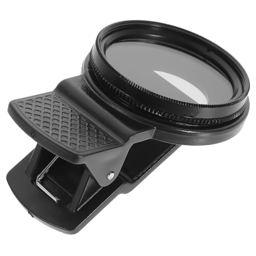 TEHAUX Clip- On- Telefonobjektiv Kamera Zirkularpolarisator Dichtefilter- Kit 37- Mm- Objektiv Kameraobjektiv Universal- Polarisator- Kameraobjektiv (Schwarz) von TEHAUX