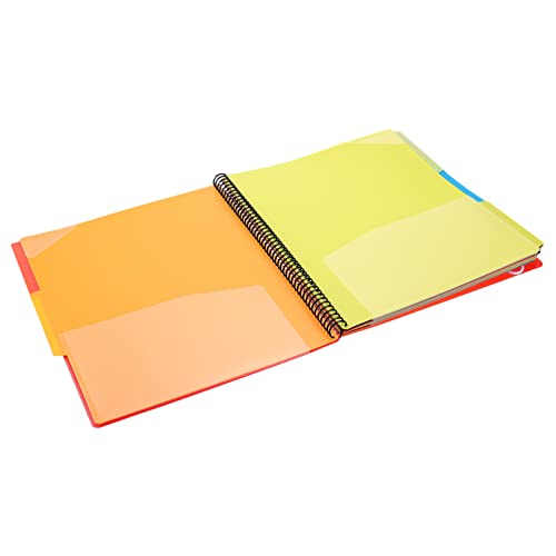 TEHAUX Dieser Ordner würfelunterlage einhelll aktenmappe schoot schulm ordnee Binder Spiralmappe Bindemappen Dateiordner Filer-Ordner Organizer für Haushaltsdokumente Papierbehälter rot von TEHAUX