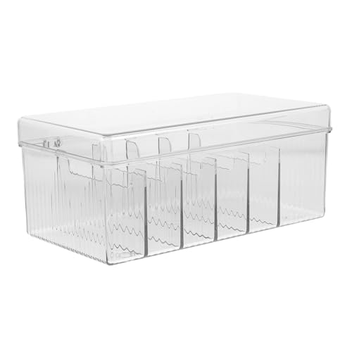 TEHAUX Kabel Organizer Box Mit Multi Grid Kabelaufbewahrung Für Schreibtisch Fächer Zur Aufbewahrung Von Ladegeräten USB Kabeln Kopfhörern Mehr von TEHAUX