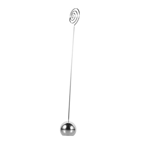 TEHAUX Nummer bürodeko büro dekoration visitenkarten halterung Memo Halter Clips Tischständerhalter Bilderclip aus Edelstahl filigraner Fotohalter Rostfreier Stahl Silver von TEHAUX