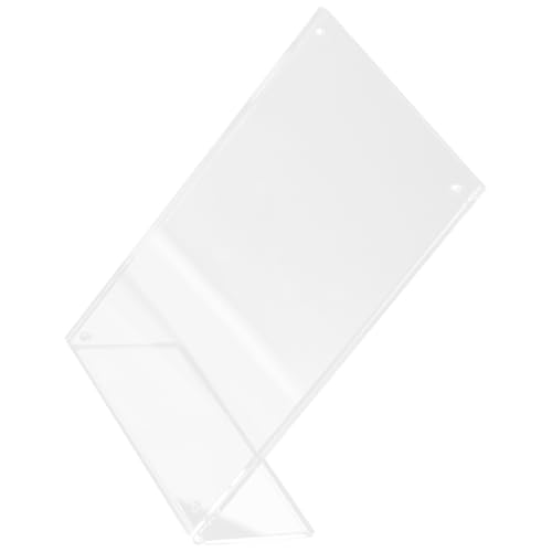 TEHAUX Preisschild Aus Acryl Anzeige Ausstellungsstände Für Handwerksmessen Inhaber Ausstellungsständer Groß Gruß Steht Transparenter Kartenständer Stand Leere Acrylschilder Acryl-display von TEHAUX