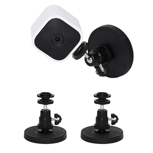 TEKCAM Magnetische Wandhalterung Kompatibel mit Blink Outdoor/Indoor, Blink Mini/Mini 2 Smart Sicherheitskamera, 2 Pack Kamera Halterung, Supermagnetismus Kein Bohren, Winkel Einstellbar von TEKCAM