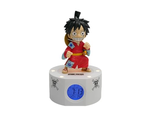 TEKNOFUN - Wecker One Piece - Luffy in Kimono - Beleuchteter Retro-Bildschirm - Digital Display - Programmierbarer Alarm - LED-Licht - 3xAAA Nicht enthalten - Für Kinder, Sammler TEKNOFUN - Wecker One Piece - Luffy in Kimono - Beleuchteter Retro-Bildschirm - Digital Display - Programmierbarer Alarm - LED-Licht - 3xAAA Nicht enthalten - Für Kinder, Sammler von TEKNOFUN