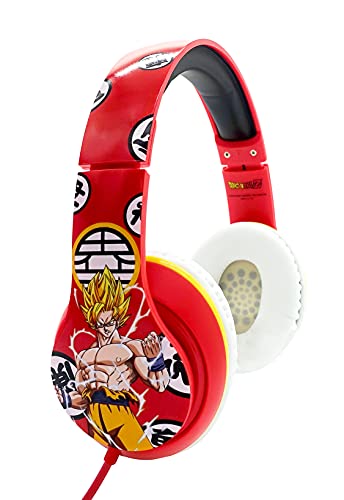 Teknofun Goku und Vegeta Kaio Kopfhörer Rot, 17cm von TEKNOFUN