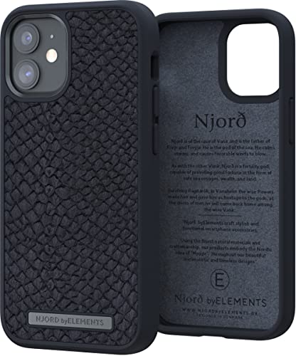 Njord byELEMENTS Lachs Leder Case - Hülle passend für iPhone 12 Mini - Dunkelgrau Njord byELEMENTS Lachs Leder Case - Hülle passend für iPhone 12 Mini - Dunkelgrau von Njord byELEMENTS