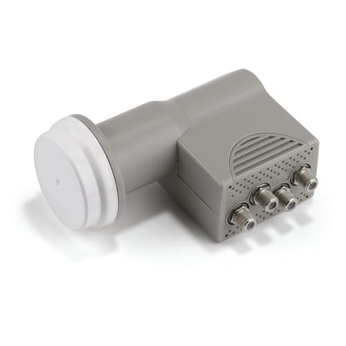 TELE System LNB Quatro, 4-Ausgang-Konverter mit separaten Polaritäten (HIGH-V/HIGH-H/Low-V/Low-H), LTE Stop - Low Noise Block-Converter TS410F. Wetterschutz. von TELE System