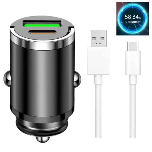 100W SUPERVOOC Kfz Adapter mit USB C Ladekabel Dual USB Car Charger Autoladegerät für Oppo Find X8 X8 Pro X7 100W SUPERVOOC Kfz Adapter mit USB C Ladekabel Dual USB Car Charger Autoladegerät für Oppo Find X8 X8 Pro X7 von TELEFONMAX