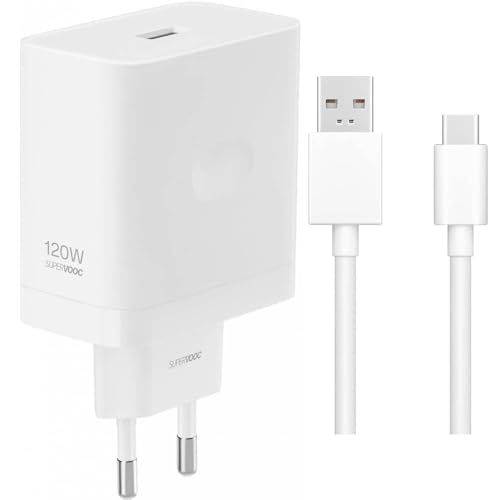 120W SuperVooc Power Adapter für Original Realme, OnePlus, Oppo mit 10A USB A zu C Ladekabel Netzteil VCBB0AEH Schnellladegerät von TELEFONMAX