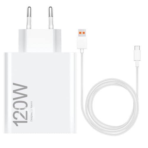 120W TURBOCHARGE HYPERCHARGE Ladegerät für Original Xiaomi MDY-13-EE USB C Ladekabel Schnellladegerät Adapter für Xiaomi Mi14 14Pro Mi13T Mi13 13Pro Mi12 Mi11 Redmi Note 13 12 11 Poco X6 X5 von TELEFONMAX