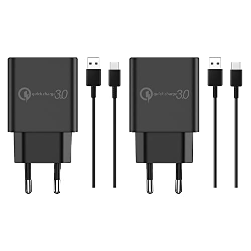 2X Turbo Power 18W Ladegerät USB C 1.5M Ladekabel Netzteil Adapter für Motorola Moto G9 G9 Plus G8 G7 G7Plus Moto G82 G62 5G G60 G50 G52 G51 5G G42 G41 G40 G32 G31 G30 G22 G20 G10 Edge 30 20 von TELEFONMAX