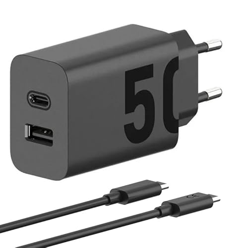 50W Dual USB C Ladegerät für Original Motorola MC-507 Netzteil 2M 6.5A USB C Ladekabel Datenkabel Adapter Stecker Netzteil für Motorola Edge Moto Lenovo Smartphone Laptop Universal Ladegerät 50W Dual USB C Ladegerät für Original Motorola MC-507 Netzteil 2M 6.5A USB C Ladekabel Datenkabel Adapter Stecker Netzteil für Motorola Edge Moto Lenovo Smartphone Laptop Universal Ladegerät von TELEFONMAX