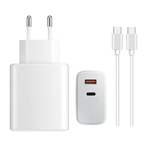 65W+18W Dual USB C Schnellladegerät für Google Pixel Netzteil 2 Meter USB Ladekabel GAN Charge USB C Adapter für Google Pixel 8 8 Pro 7 7Pro 6 6Pro Pixel 5 5a 5G 4 4a 4a 5G 4XL 3 Pixel Fold von TELEFONMAX