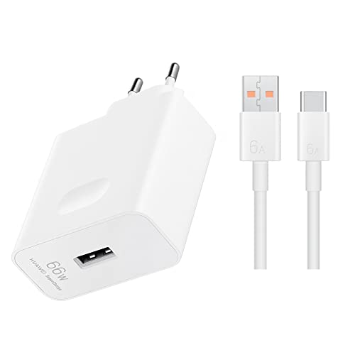 66W Supercharge Ladegerät für Honor Ladegerät HW-110600E00 6A USB C Ladekabel Adapter Netzteil für Original Honor 100 90 80 70 Honor Magic6 6Pro 6Lite 5 5Pro MagicPad 13 Honor Pad X9 X8 von TELEFONMAX