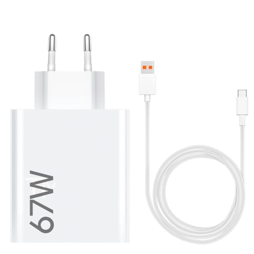 67W TURBOCHARGE Ladegerät für Original Xiaomi 1.5M USB C Ladekabel Netzteil Adapter für Xiaomi Mi14 Mi13T 13 13 Pro Mi12 12 Pro Mi11 Mi10 Redmi Note 13 12 11 10 9 Poco M6 M5 X6 X5 X4 X3 von TELEFONMAX