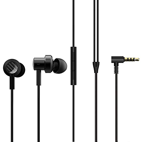 Headset für Original Xiaomi Mi Dual Drive Kopfhörer Headset BHR4554CN 3.5mm Klinkenstecker Aux Anschluss Mikrofon schwarz von TELEFONMAX