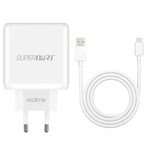 Ladegerät für Original Realme SuperDart Charge 65W SuperVooc Charge GAN Schnellladeadapter mit USB Typ C Ladekabel von TELEFONMAX