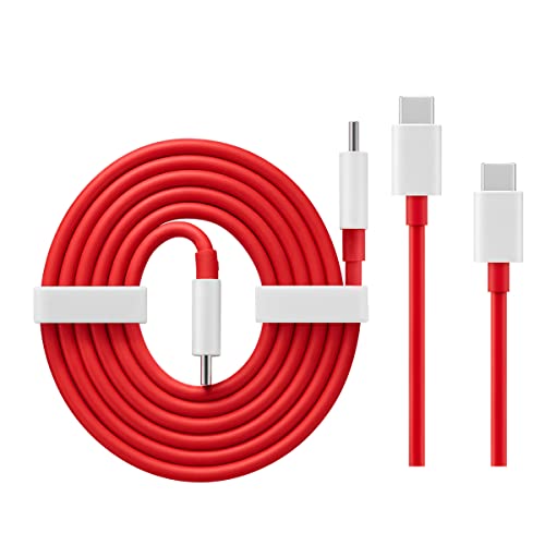 TELEFONMAX SUPERVOOC USB C Ladekabel D307 DL149 Warp Charge USB -C zu C Kabel Datenkabel Schnellladekabel 8A für Oneplus 11 11Pro 10 10 Pro 9 9Pro 8 8T 8Pro 7 7 Pro 7T 7T Pro Oneplus Nord Nord 2 N100 von TELEFONMAX