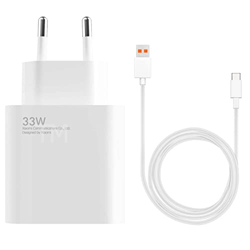 Turbo Charge Ladegerät für Original Xiaomi 33W Netzteil MDY-11-EZ USB C Ladekabel für Xiaomi Poco X4 X4 GT X3 X3Pro F4 GT Mi12 Mi12s Mi11 11 Ultra Mi11 Pro Mi10 Mi10T Pro 5G Redmi Note 11 10 Pro von TELEFONMAX