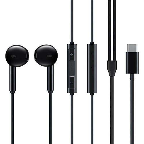 USB C Kopfhörer mit Kabel, In-Ear Headset HiFi Klang Digital für Samsung Galaxy S24 S23 S22 S21 S20 A54 A53 A34 A33, für iPad Pro 12.9, 11 Google Pixel 8 7 6 5 4 Xiaomi Mi14 Mi13 Mi12 Mi11 von TELEFONMAX