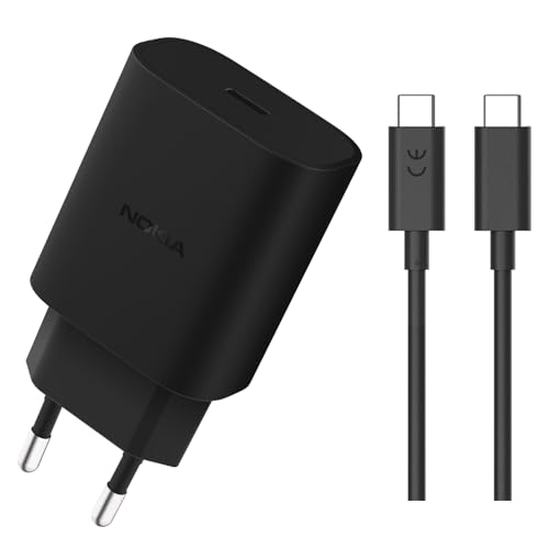 USB C Schnellladegerät 20W USB-C Ladekabel Original USB TYP C Adapter passend für Nokia 3.4, 5.3, 5.4, 6.2, 7, 7.1, 7.2, 8, 8.1, 8.3, 9, G10, G11, G20, G21, G22, G50, G60, X10, X20, X30, XR20, XR21 USB C Schnellladegerät 20W USB-C Ladekabel Original USB TYP C Adapter passend für Nokia 3.4, 5.3, 5.4, 6.2, 7, 7.1, 7.2, 8, 8.1, 8.3, 9, G10, G11, G20, G21, G22, G50, G60, X10, X20, X30, XR20, XR21 von TELEFONMAX