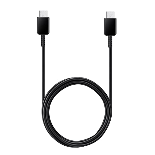 USB C Ladekabel kompatibel für Original Samsung USB Type-C zu Type-C 1M Kabel, Datenkabel Samsung Galaxy S22 S22 Ultra S21 S21FE S20 FE A53 5g A52 A33 5G Z Flip 4 Galaxy Tab S8 S7 45W 3A schwarz von TELEFONMAX