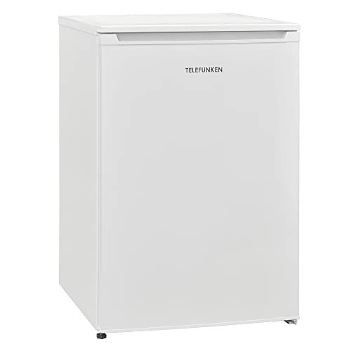 TELEFUNKEN CF-35-130-W Kühlschrank mit Gefrierfach / 83, 8 cm / 145 kWh/Jahr / 105 L Kühlteil / 17 Gefrierteil/Türanschlag wechselbar/Höhenverstellbare Füße, Weiß von TELEFUNKEN