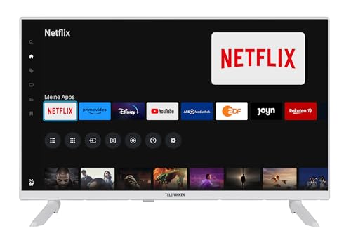 Telefunken Fernseher 32 Zoll Smart TV powered by TiVo (Full HD, HDR, Triple-Tuner, 6 Monate HD+ inkl.) XF32TO750S-W von TELEFUNKEN