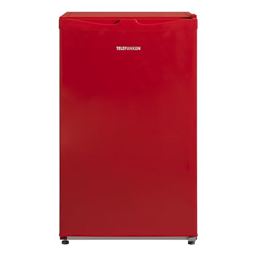 TELEFUNKEN Kühlschrank mit Gefrierfach (nur für Eiswürfel) | Freistehend | 89 Liter Nutzinhalt | Kühlschrank klein mit Gemüsefach | LED-Beleuchtung | Türanschlag wechselbar | CF-33-101-R2 rot TELEFUNKEN Kühlschrank mit Gefrierfach (nur für Eiswürfel) | Freistehend | 89 Liter Nutzinhalt | Kühlschrank klein mit Gemüsefach | LED-Beleuchtung | Türanschlag wechselbar | CF-33-101-R2 rot von TELEFUNKEN