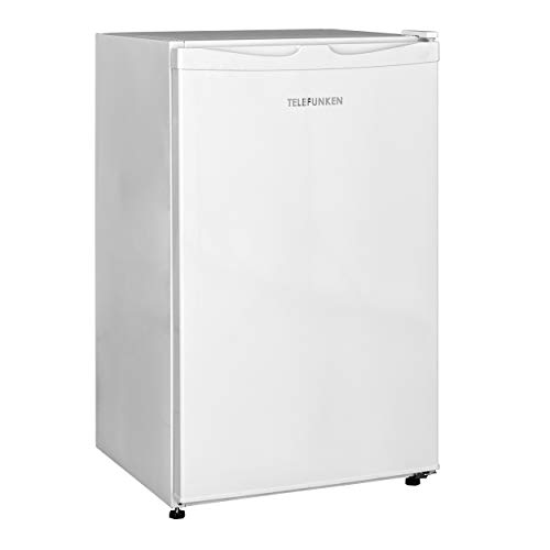 TELEFUNKEN Kühlschrank ohne Gefrierfach, Freistehend, 90 L Gesamt-Nutzinhalt, Kühlschrank klein mit Gemüsefach & 3 Ablagen, Temperaturregelung, LED Innenbeleuchtung, CF-31-121-W weiß von TELEFUNKEN