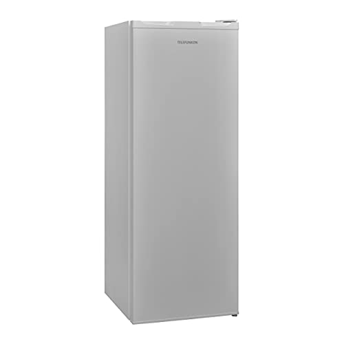 TELEFUNKEN Kühlschrank ohne Gefrierfach 255 Liter | Standkühlschrank groß | Vollraumkühlschrank freistehend mit Gemüsefach | LED-Beleuchtung | Türanschlag wechselbar | KTFK265FS2 silber von TELEFUNKEN