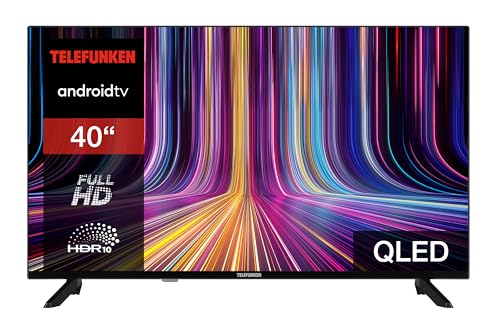 Telefunken QLED TV 40 Zoll Fernseher Full HD Android Smart TV (HDR, Triple-Tuner, Bluetooth) QF40AO750S von TELEFUNKEN