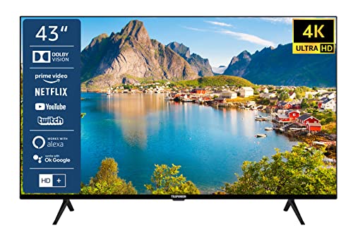 TELEFUNKEN XU43L800 43 Zoll Fernseher/Smart TV (4K UHD, Alexa Built-In, Triple-Tuner) - Inkl. 6 Monate HD+ von TELEFUNKEN