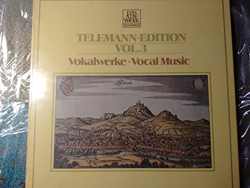 TELEMANN, Georg Philipp: Edition vol.3: Vocal Music -- TELEFUNKEN, Das Alte Werk (1981)-Florilegium Musicum, Concentus Musicus Wien, Hirsch, Harnoncourt-Vinyl LP-TELEFUNKEN-TELEF 6.35556-TELEMANN Georg Philipp (Germania)-Concentus Musicus Wien; HARNONCOURT Nikolaus (dir - violoncello) von TELEFUNKEN