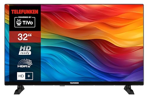 Telefunken 32 Zoll Fernseher/TiVo Smart TV (HD-Ready, HDR, HD+ 6 Monate inkl., Triple-Tuner) XH32TO750S von TELEFUNKEN