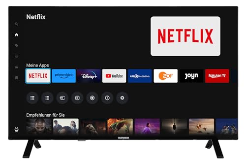 Telefunken QLED Fernseher 43 Zoll Smart TV powered by TiVo (4K UHD, HDR Dolby Vision, Dolby Atmos, Triple-Tuner, 6 Monate HD+ inkl.) QU43TO750S von TELEFUNKEN