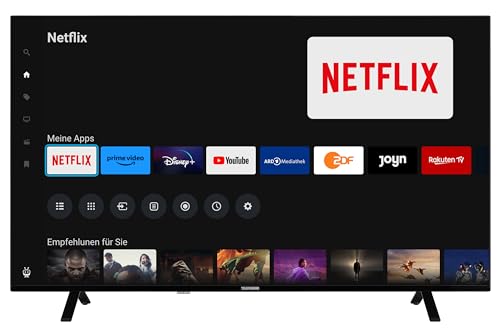 Telefunken Fernseher 55 Zoll Smart TV powered by TiVo (4K UHD, HDR Dolby Vision, Dolby Atmos, Triple-Tuner, 6 Monate HD+ inkl.) XU55TO750S von TELEFUNKEN