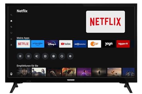 Telefunken Fernseher 24 Zoll Smart TV powered by TiVo (HD-ready, HDR, Triple-Tuner, 6 Monate HD+ inkl.) XH24TO550S von TELEFUNKEN