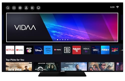 Telefunken Fernseher 65 Zoll Smart TV VIDAA XU65VP750M 4K Fernseher UHD, HDR TV mit Dolby Vision, Triple-Tuner und 6 Monate HD+ inkl., LED TV schwarz Telefunken Fernseher 65 Zoll Smart TV VIDAA XU65VP750M 4K Fernseher UHD, HDR TV mit Dolby Vision, Triple-Tuner und 6 Monate HD+ inkl., LED TV schwarz von TELEFUNKEN