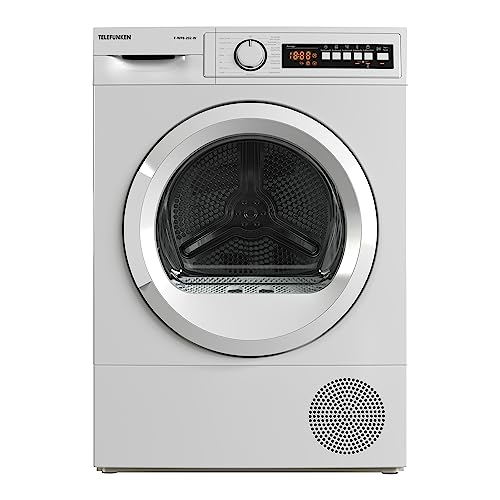 Telefunken T-WP8-202-W Trockner, 8 kg Wärmepumpentrockner mit 15 Programmen, A+++, 176 kWh/Jahr, Knitterschutz & Startzeitvorwahl, Weiß Telefunken T-WP8-202-W Trockner, 8 kg Wärmepumpentrockner mit 15 Programmen, A+++, 176 kWh/Jahr, Knitterschutz & Startzeitvorwahl, Weiß von TELEFUNKEN