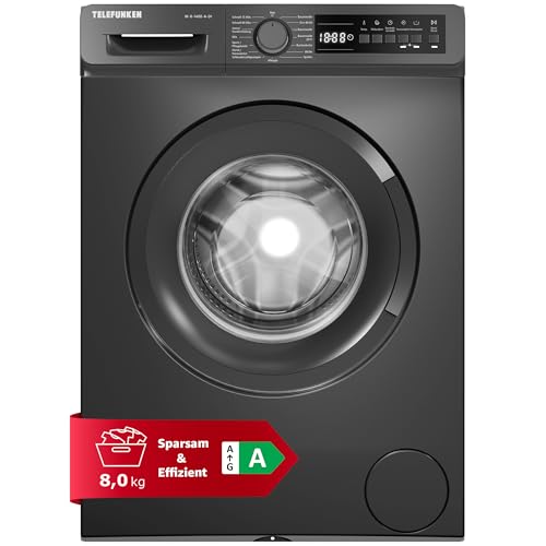Telefunken Waschmaschine 8kg | Frontlader 1400 U/Min. | Inverter Motor - Leise & Effizient | AquaStop - Schutz vor Wasserschäden | Schontrommel | Washing Machine | 15 Programme | EEK A | W-8-1400-A-DI Telefunken Waschmaschine 8kg | Frontlader 1400 U/Min. | Inverter Motor - Leise & Effizient | AquaStop - Schutz vor Wasserschäden | Schontrommel | Washing Machine | 15 Programme | EEK A | W-8-1400-A-DI von TELEFUNKEN