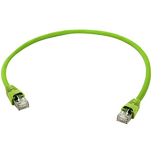 TELEGARTNER L00005A0055 RJ45 Netzwerkkabel, Patchkabel CAT 6a S/FTP 10.00m Grün Flammwidrig, mit R von TELEGARTNER