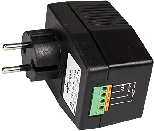 Telegärtner Elektronik DoorLine Steckernetzteil SNG DL zur Stromversorgung des Türöffners Schwarz, Abmessungen 56 mm x 86 mm x 90 mm, AC02004802STLRA von TELEGARTNER