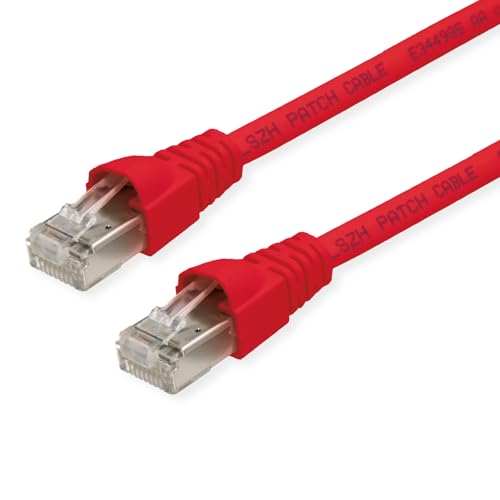 Telegärtner Patch-Kabel (Cat. 6A, F-STP LSZH 5 m) rot von TELEGARTNER