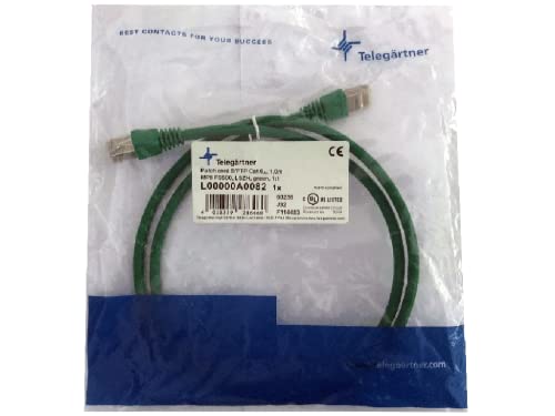 Telegärtner Patch-Kabel (Cat. 7, F-STP LSZH 1 m) grün von TELEGARTNER