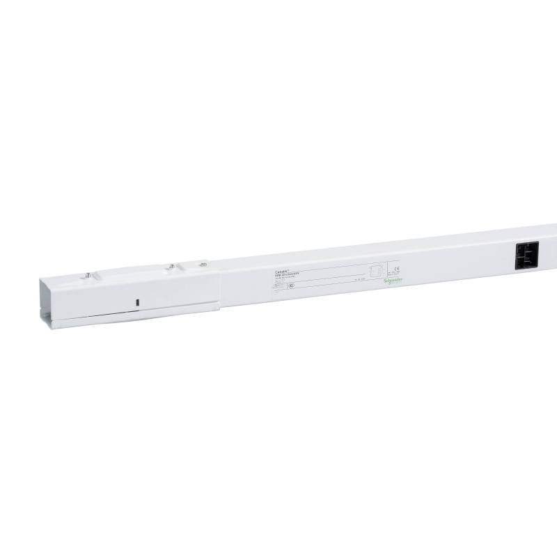 GS Schienenkasten, gerade, KBB25ED44305W 25A, 5 Abgänge, 3m, 3L+N+3L+N+PE, weiß, von SCHNEIDER ELECTRIC GMBH